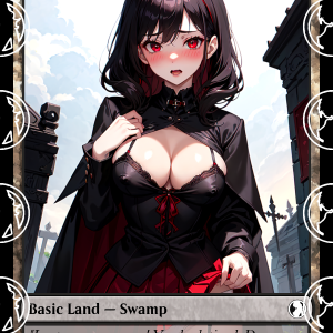 Swamp v4 Basic Land Proxy | Sultry Proxies Fan-Made Accessory for Playtesting