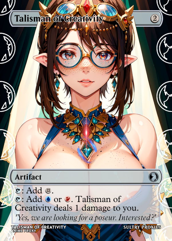 Talisman of Creativity Proxy | Sultry Proxies Fan-Made Accessory for Playtesting