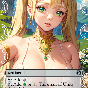 Talisman of Unity // mtg proxy, mtg proxies, magic the gathering proxy, mtg, anime proxy, mtg waifu proxy, mtg custom card