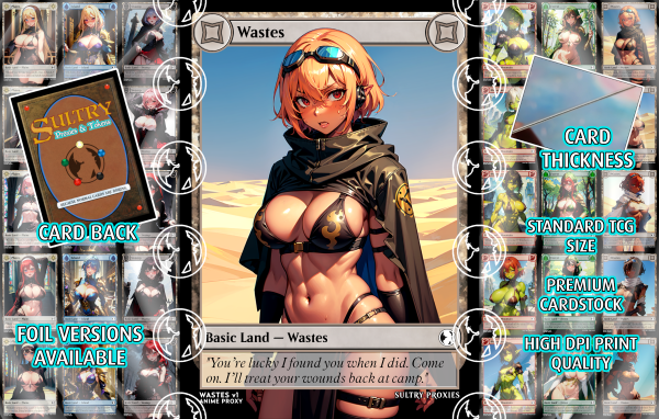 Wastes v1 Basic Land Proxy | Sultry Proxies Fan-Made Accessory for Playtesting - Image 3