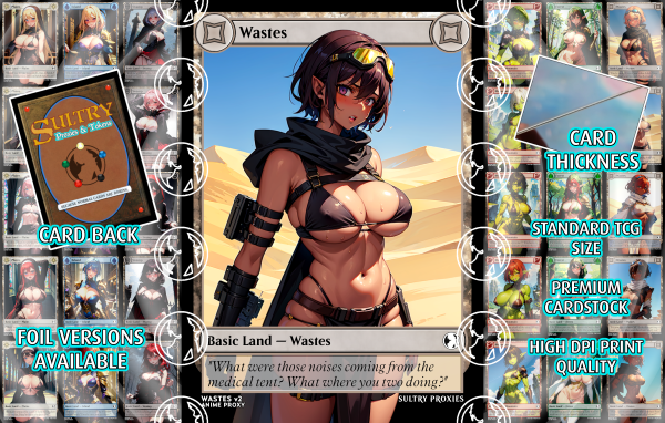 Wastes v2 Basic Land Proxy | Sultry Proxies Fan-Made Accessory for Playtesting - Image 3