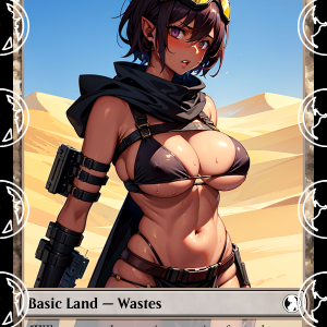 Wastes v2 Basic Land Proxy | Sultry Proxies Fan-Made Accessory for Playtesting