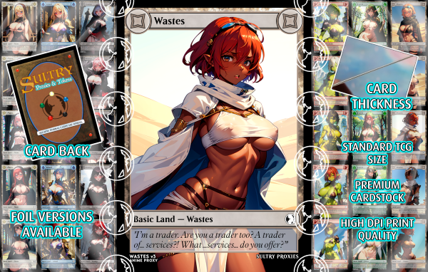 Wastes v3 Basic Land Proxy | Sultry Proxies Fan-Made Accessory for Playtesting - Image 3