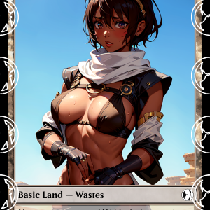 Wastes v4 Basic Land Proxy | Sultry Proxies Fan-Made Accessory for Playtesting