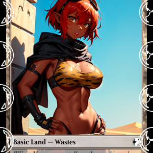 Wastes v5 Basic Land Proxy | Sultry Proxies Fan-Made Accessory for Playtesting