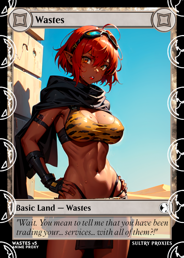 Wastes v5 Basic Land Proxy | Sultry Proxies Fan-Made Accessory for Playtesting