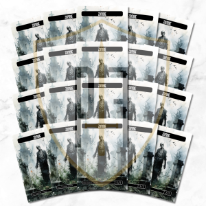 Mtg Proxy Token: Zombie 20 Pack