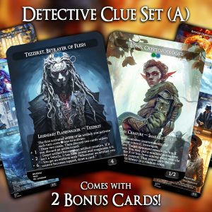 Detective Clue Set (A) - 10 Proxies + 2 Extra - Exclusive Designs for Collectors - Premium Proxy Cards!