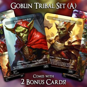 Goblin Tribal Set (A) - 10 Proxies + 2 Extra - Exclusive Designs for Collectors - Premium Proxy Cards!