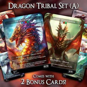 Dragon Tribal Set (A) - 10 Proxies + 2 Extra - Exclusive Designs for Collectors - Premium Proxy Cards!