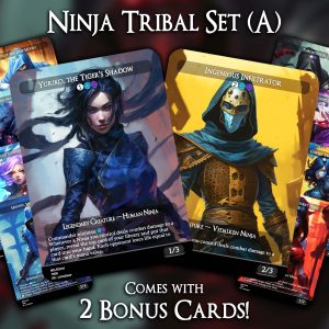 Ninja Tribal Set (A) - 10 Proxies + 2 Extra - Exclusive Designs for Collectors - Premium Proxy Cards!