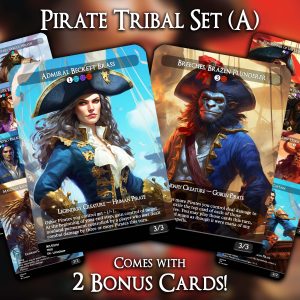 Pirate Tribal Set (A) - 10 Proxies + 2 Extra - Exclusive Designs for Collectors - Premium Proxy Cards!