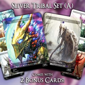 Sliver Tribal Set (A) - 10 Proxies + 2 Extra - Exclusive Designs for Collectors - Premium Proxy Cards!