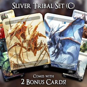 Sliver Tribal Set (C) - 10 Proxies + 2 Extra - Exclusive Designs for Collectors - Premium Proxy Cards!
