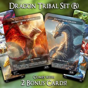 Dragon Tribal Set (B) - 10 Proxies + 2 Extra - Exclusive Designs for Collectors - Premium Proxy Cards!