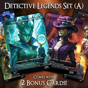 Detective Legends Set (A) - 10 Proxies + 2 Extra - Exclusive Designs for Collectors - Premium Proxy Cards!