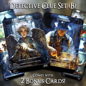 Detective Clue Set (B) - 10 Proxies + 2 Extra - Exclusive Designs for Collectors - Premium Proxy Cards!