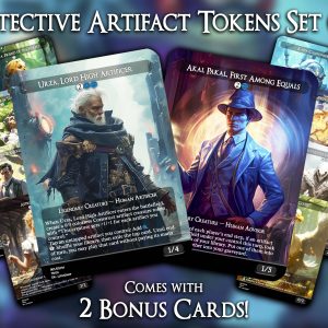 Detective Artifact Tokens Set (A) - 10 Proxies + 2 Extra - Exclusive Designs for Collectors - Premium Proxy Cards!