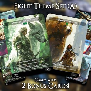 Fight Theme Set (A) - 10 Proxies + 2 Extra - Exclusive Designs for Collectors - Premium Proxy Cards!