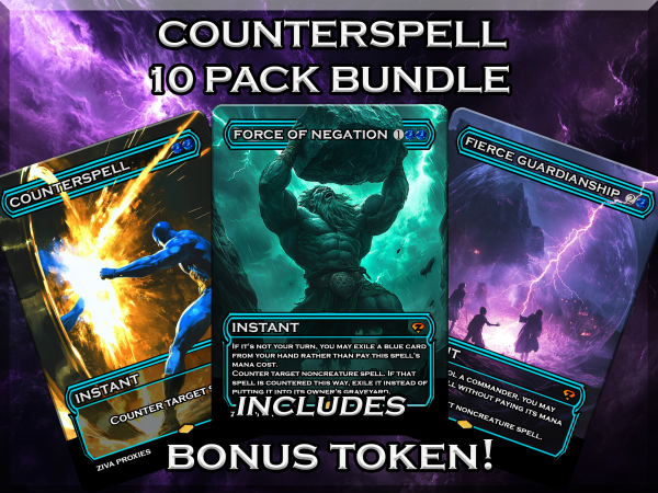 Counterspell Bundle Pack MTG Proxies, Blue Staples