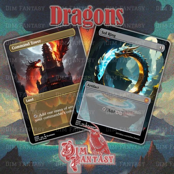 Dragon Themed Command Tower & Sol Ring