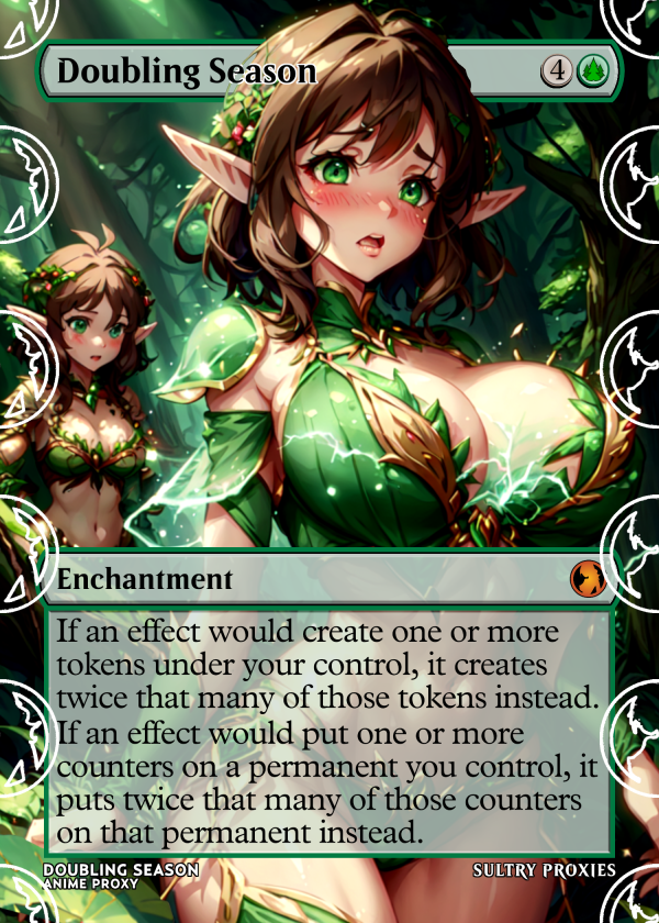 Doubling Season Proxy | Sultry Proxies Fan-Made Accessory for Playtesting