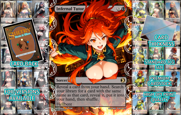 Infernal Tutor Proxy | Sultry Proxies Fan-Made Accessory for Playtesting - Image 3
