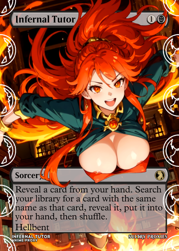 Infernal Tutor Proxy | Sultry Proxies Fan-Made Accessory for Playtesting