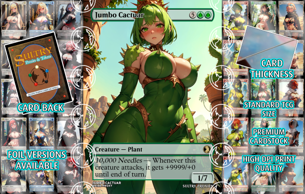 Jumbo Cactuar Proxy | Sultry Proxies Fan-Made Accessory for Playtesting - Image 3