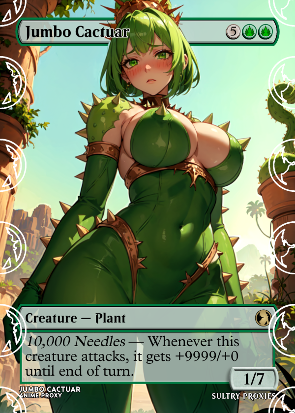 Jumbo Cactuar Proxy | Sultry Proxies Fan-Made Accessory for Playtesting