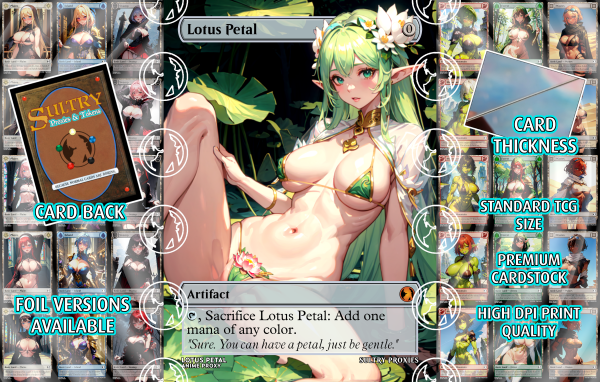 Lotus Petal Proxy | Sultry Proxies Fan-Made Accessory for Playtesting - Image 3