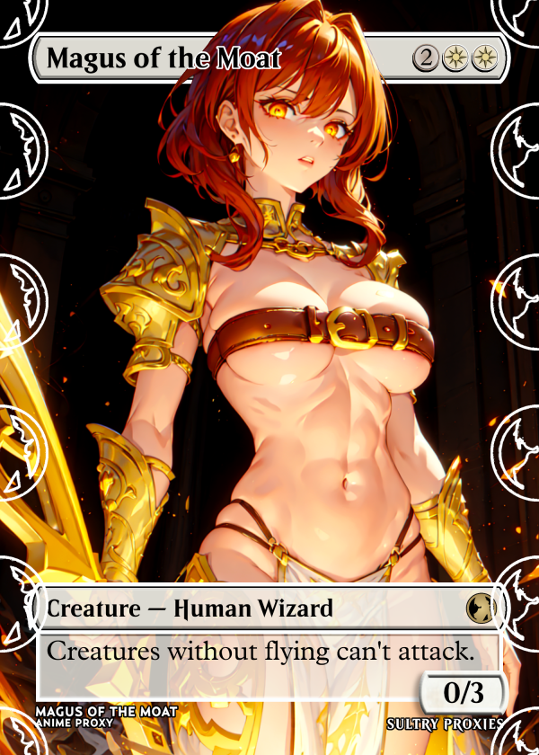 Magus of the Moat Proxy | Sultry Proxies Fan-Made Accessory for Playtesting