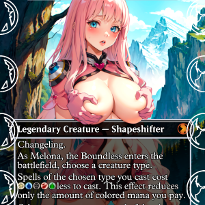 Melona, the Boundless (Morophon, the Boundless) Proxy | Sultry Proxies Fan-Made Accessory for Playtesting