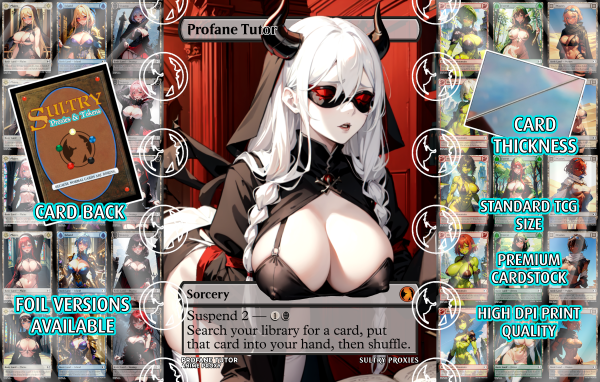 Profane Tutor Proxy | Sultry Proxies Fan-Made Accessory for Playtesting - Image 3