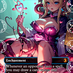 Risky Studies (Rhystic Study) v2 Proxy | Sultry Proxies Fan-Made Accessory for Playtesting