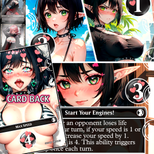 Start Your Engines! Token (Ahegao Edition) | Sultry Proxies Fan-Made Accessory for Playtesting