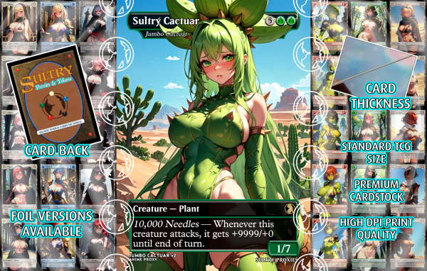 Sultry Cactuar (Jumbo Cactuar) Proxy | Sultry Proxies Fan-Made Accessory for Playtesting - Image 3