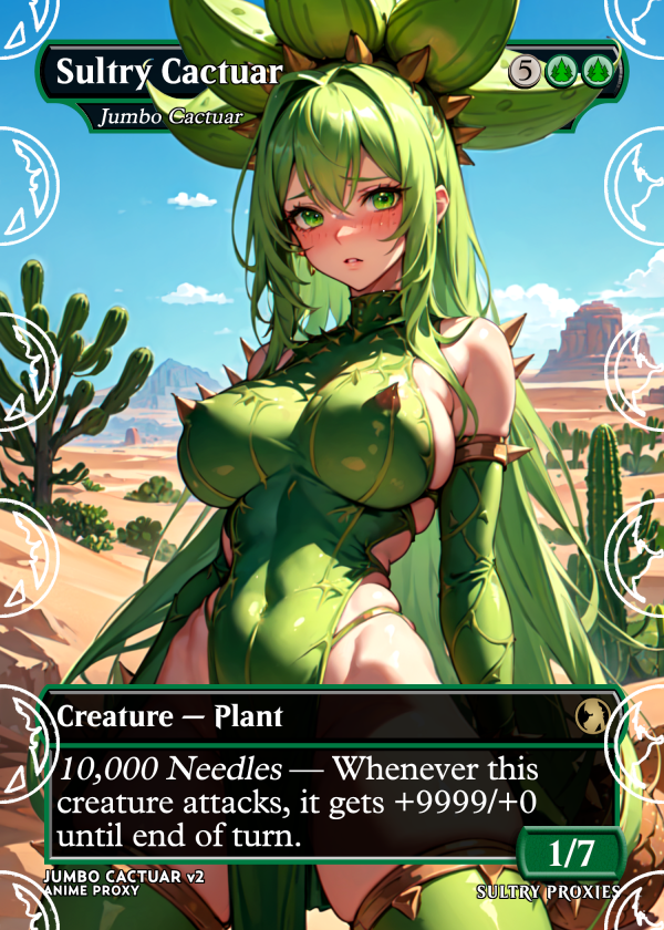 Sultry Cactuar (Jumbo Cactuar) Proxy | Sultry Proxies Fan-Made Accessory for Playtesting
