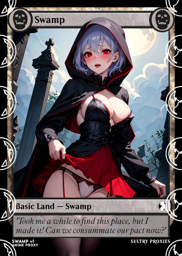 Swamp v1 Basic Land Proxy | Sultry Proxies Fan-Made Accessory for Playtesting