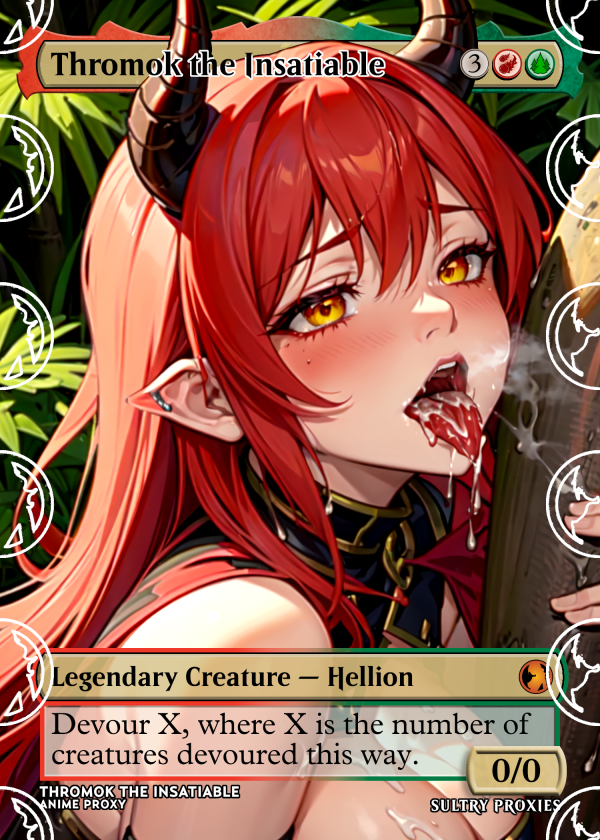 Thromok the Insatiable Proxy | Sultry Proxies Fan-Made Accessory for Playtesting