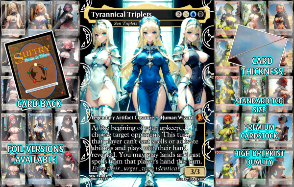 Tyrannical Triplets (Sen Triplets) Proxy | Sultry Proxies Fan-Made Accessory for Playtesting - Image 3