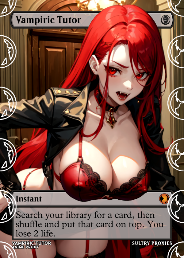 Vampiric Tutor Proxy | Sultry Proxies Fan-Made Accessory for Playtesting