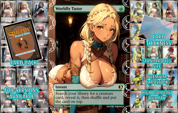 Worldly Tutor Proxy | Sultry Proxies Fan-Made Accessory for Playtesting - Image 3
