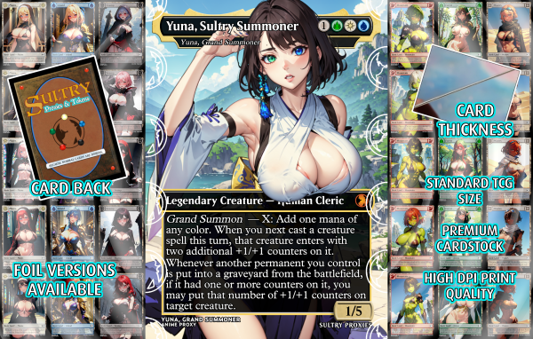 Yuna, Sultry Summoner (Yuna, Grand Summoner) Proxy | Sultry Proxies Fan-Made Accessory for Playtesting - Image 3