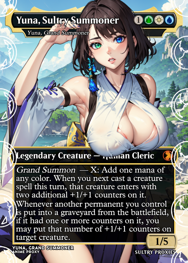 Yuna, Sultry Summoner (Yuna, Grand Summoner) Proxy | Sultry Proxies Fan-Made Accessory for Playtesting