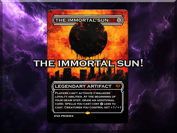 The Immortal Sun MTG Proxy
