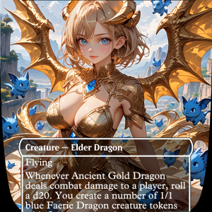 Ancient Gold Dragon - Anime Proxy