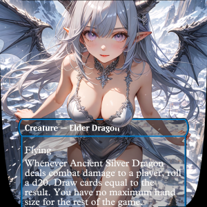 Ancient Silver Dragon - Anime Proxy