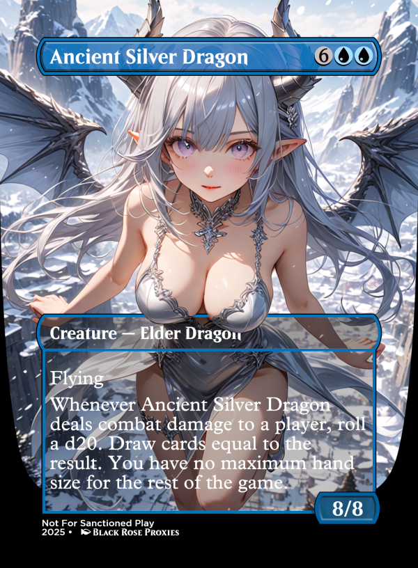 Ancient Silver Dragon - Anime Proxy