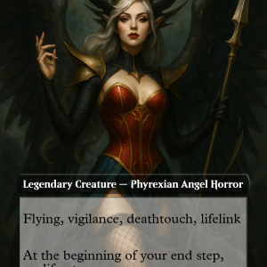 Atraxa, Praetors’ Voice Fantasy Burlesque Proxy Card – MTG Commander Art
